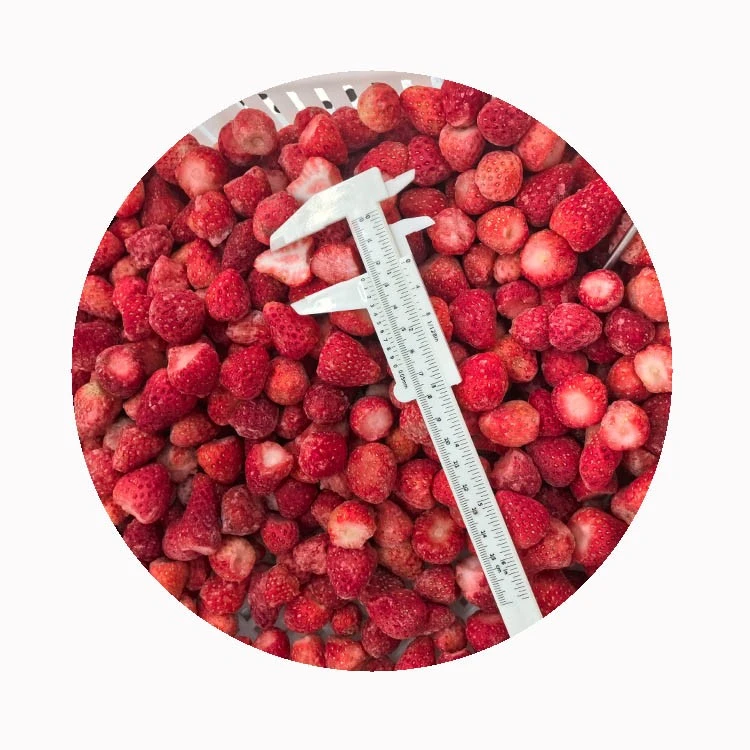 packed frozen strawberries for cold chain storage