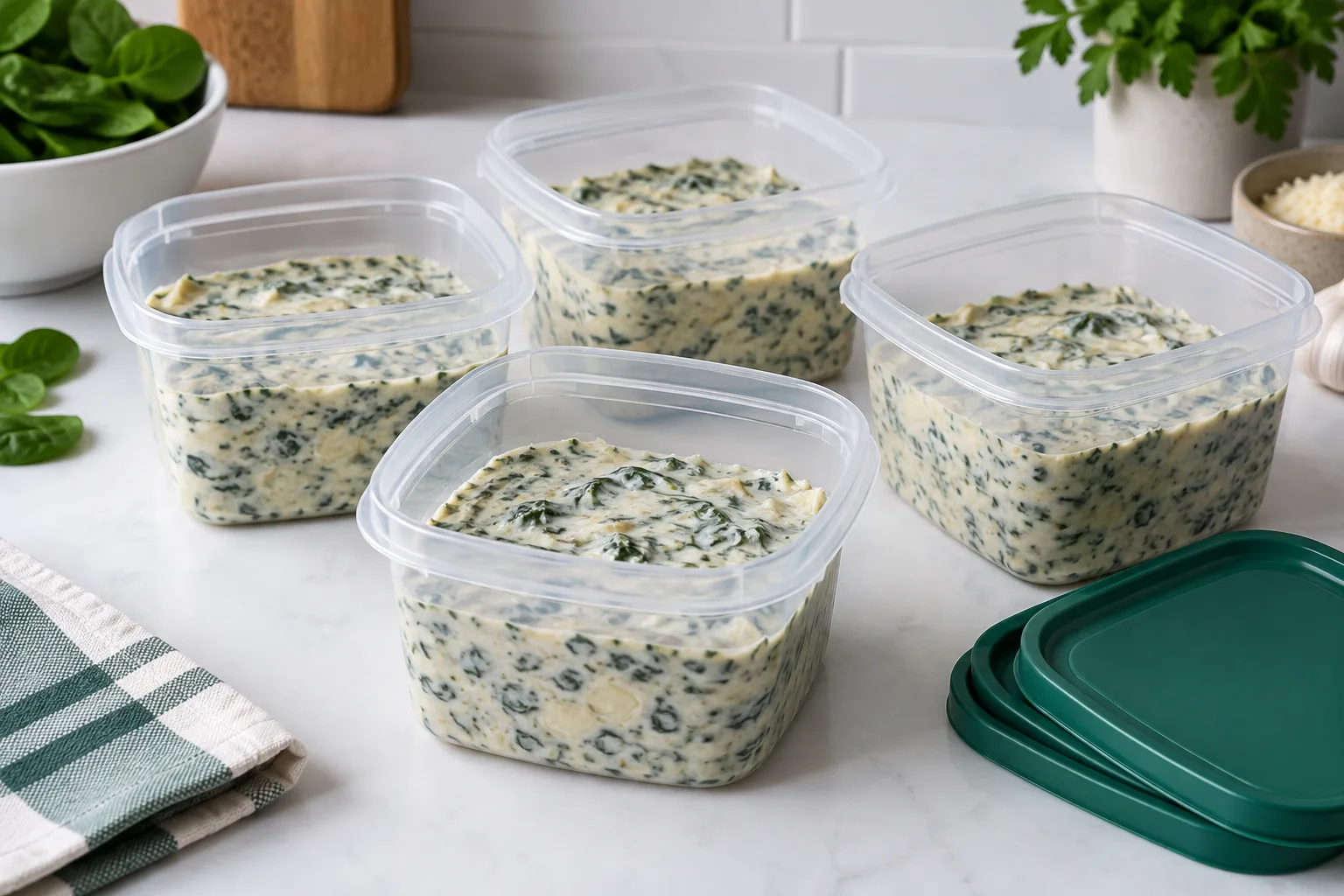 Freeze the Dip While It Is Fresh and Properly Chilled - visual guide for the method described in this section.