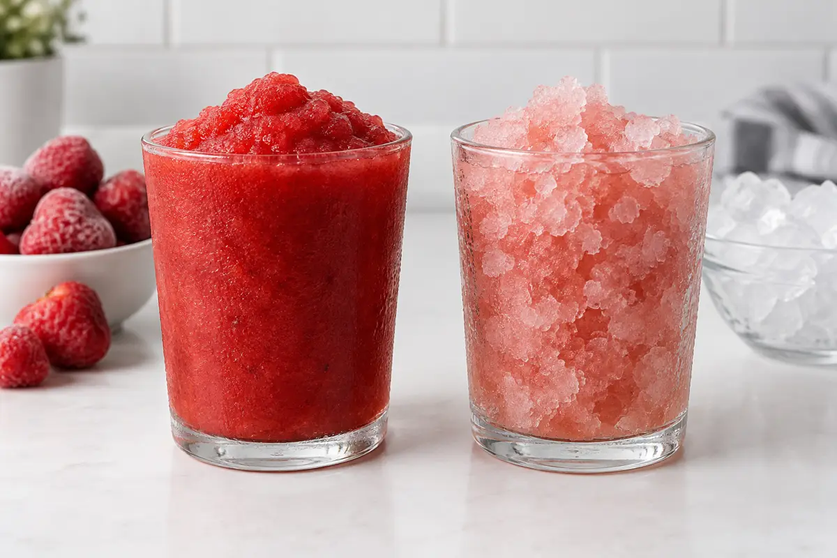 Slush fruit ice.